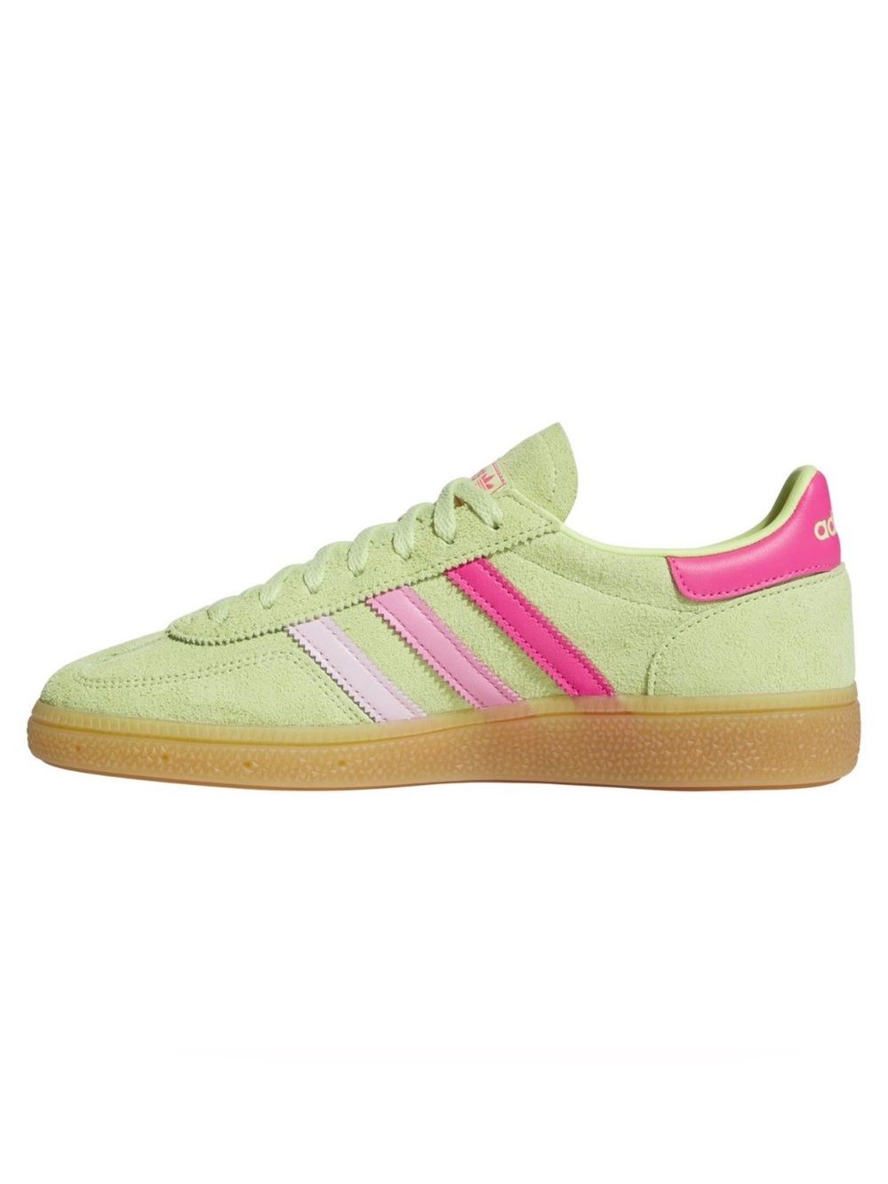 adidas Women’s Light Green and Pink Suede Sneakers - Picture 4 of 6